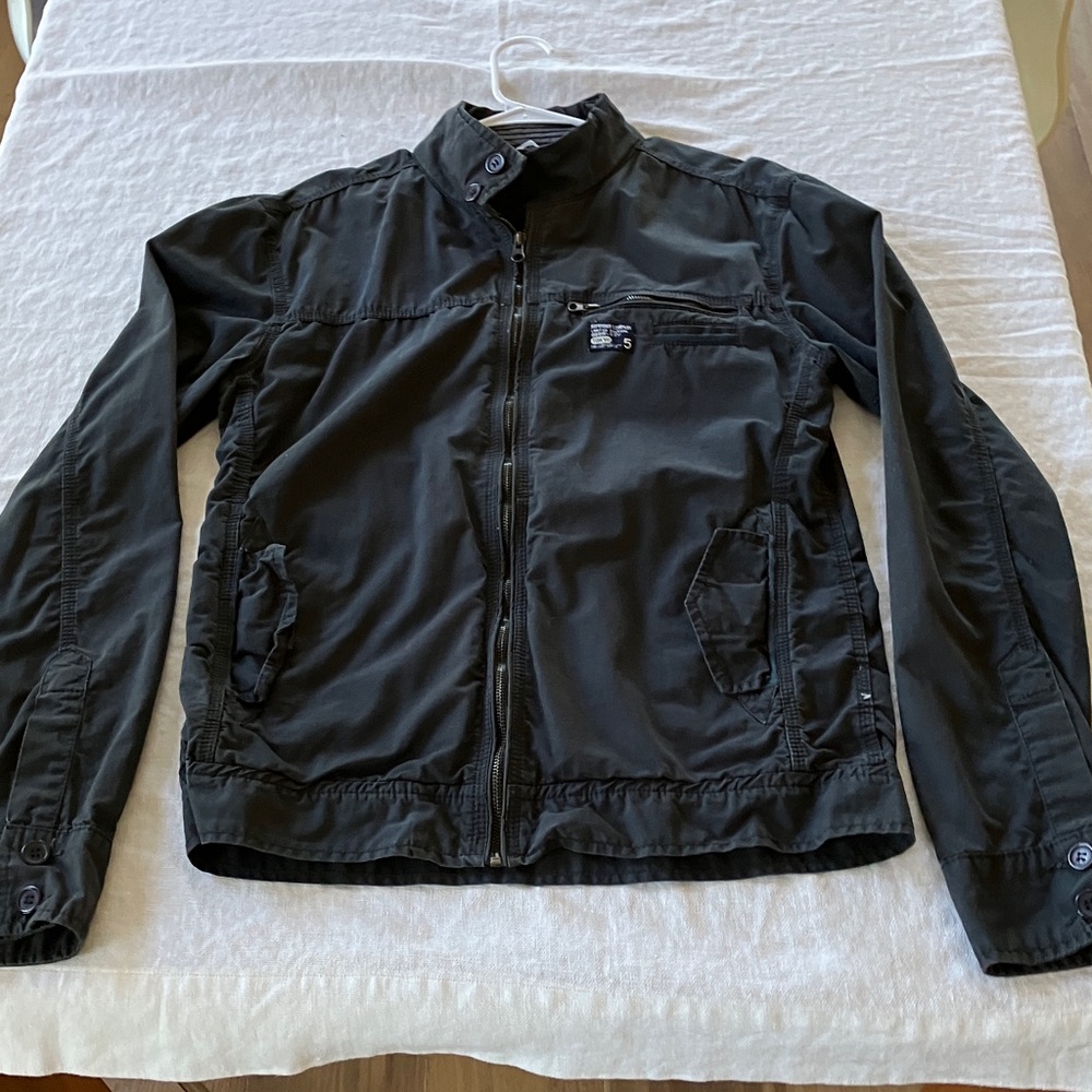 Superdry Men's washed out navy Lightweight Utility Jacket XL